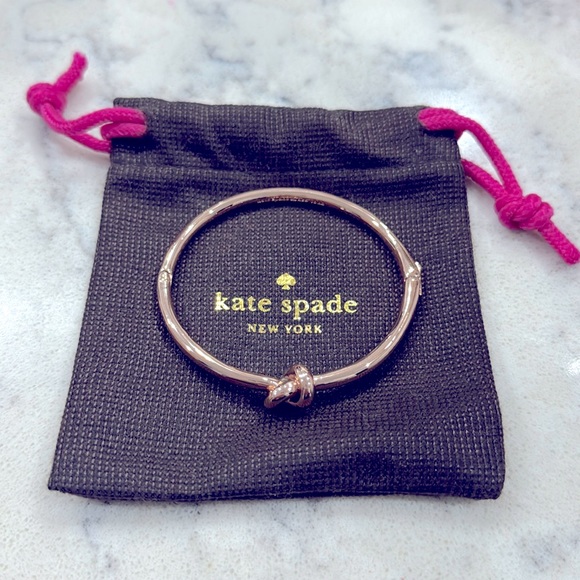 kate spade Jewelry - Kate Spade New York sailor knot bangle bracelet rose gold -never worn